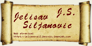 Jelisav Siljanović vizit kartica